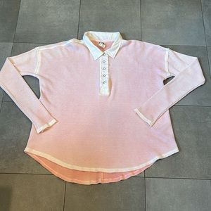 We The Free Long Sleeve Thermal Shirt with Collar